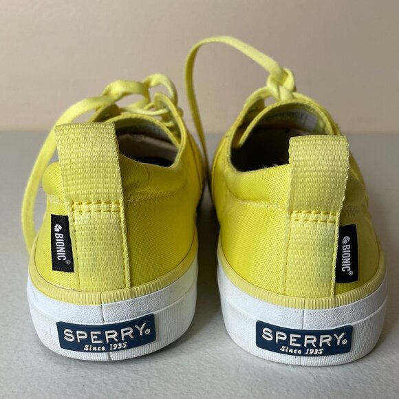 Sperry Yellow Bionic Sneakers Sample Shoes Size 7 - Picture 10 of 15